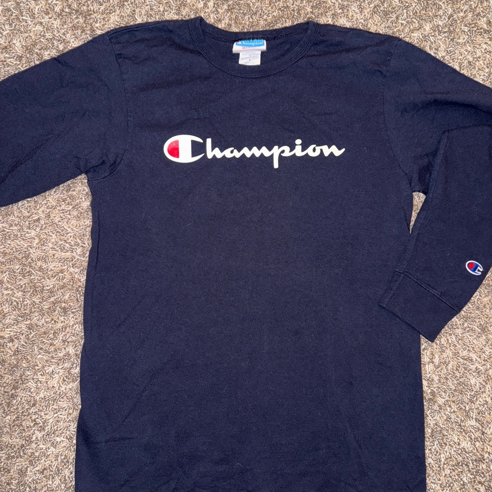 Champion Long Sleeve Black Shirt